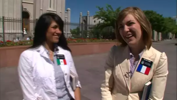 Le temple des mormons en plein centre ville