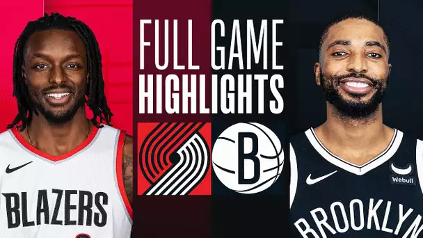 TRAIL BLAZERS at NETS | FULL GAME HIGHLIGHTS | January 7, 2024
