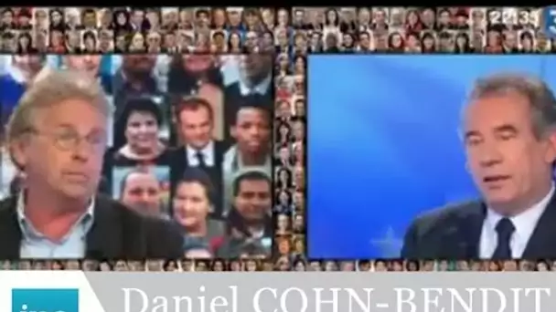 Clash entre François Bayrou et Daniel Cohn Bendit sur le plateau de "A vous de juger" - Archive INA