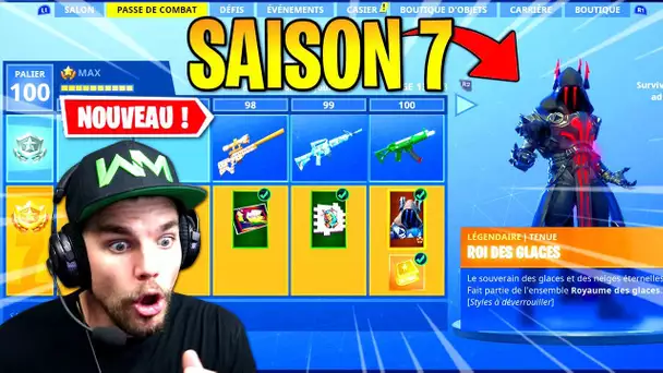 SAISON 7: NOUVEAU SKIN PALIER 100 + CAMOUFLAGE SUR LES ARMES !! Fortnite: Battle Royale