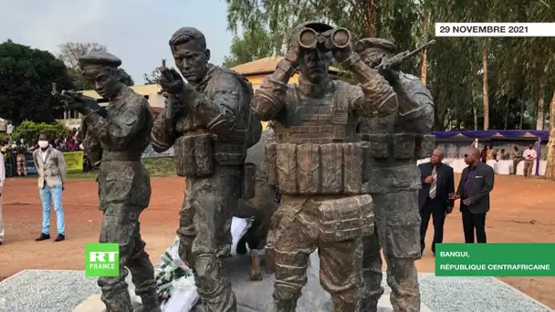Un monument en hommage aux militaires centrafricains et russes inauguré à Bangui