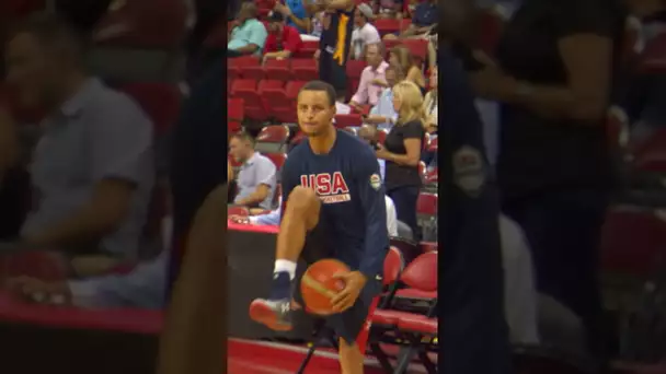 Steph knew his limits before attempting a flashy warmup dunk in 2014 😂 | #Shorts