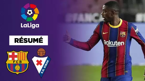 Résumé : Dembélé sauve le Barça face à Eibar