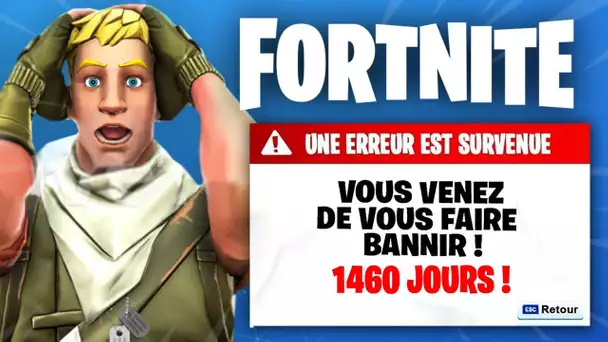 IL S'EST FAIT BANNIR 1460 JOURS SUR FORTNITE ... (Sans avoir triché ...)