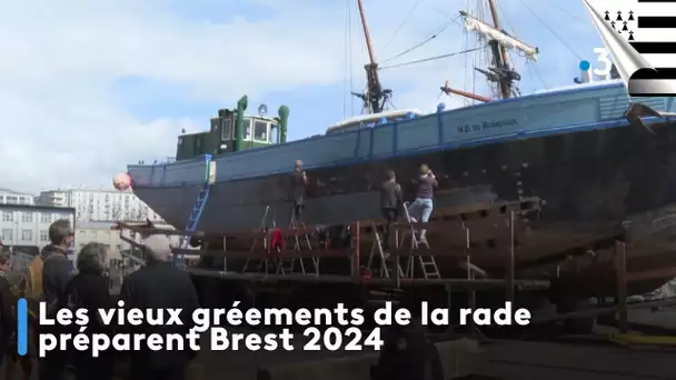 Les vieux gréements de la rade préparent Brest 2024. Edition An Taol Lagad du 30 mai