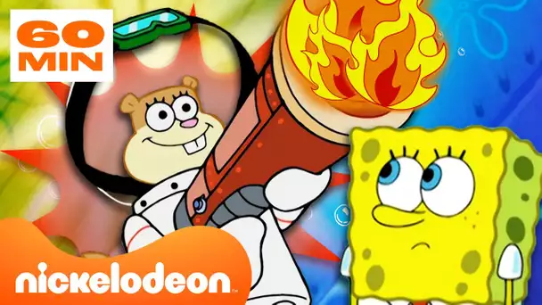 Bob l'éponge | Les expériences les plus folles de Sandy dans Bob l'éponge 🧪 | Nickelodeon France