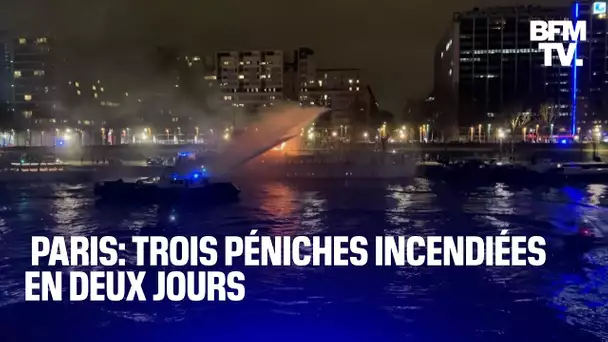 Paris: trois péniches incendiées en 24h dans un périmètre restreint