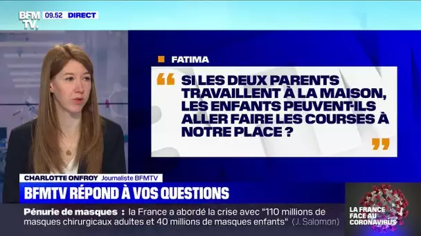 Si les deux parents travaillent à la maison, les enfants peuvent-ils aller faire les courses ?