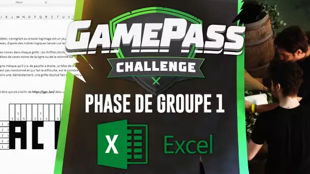 Game Pass Challenge 2021 #3 : Phase de groupes 1 - Excel