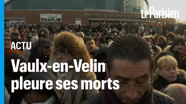 Vaulx-en-Velin : des centaines de personnes rassemblées en hommage aux victimes de l'incendie