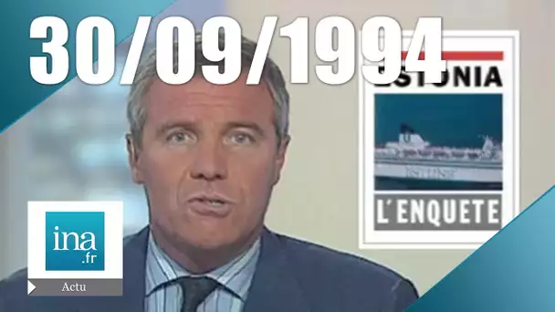 20h France 2 du 30 septembre 1994 - L'épave de l'Estonia localisée | Archive INA