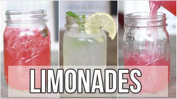 3 RECETTES DE LIMONADES RAFRAICHISSANTES !