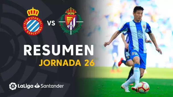 Resumen de RCD Espanyol vs Real Valladolid (3-1)