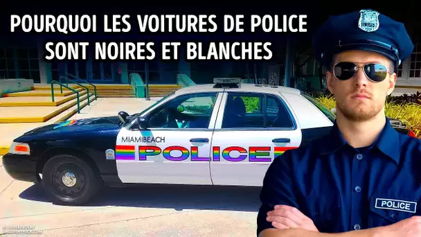 Pourquoi les Voitures de Police Sont Souvent de Couleur Noire et Blanche