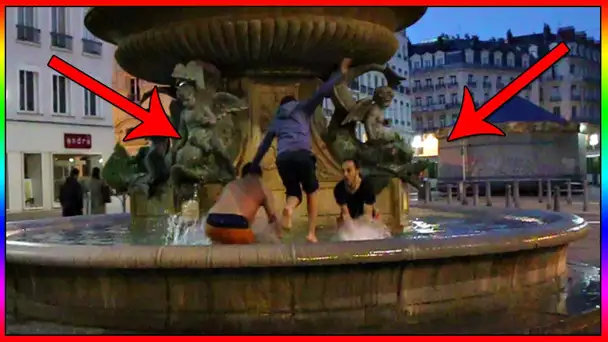 ON PLONGE A 6H DU MATIN DANS UNE FONTAINE PUBLIQUE AVEC THEKAIRI78 ET MOMO !!