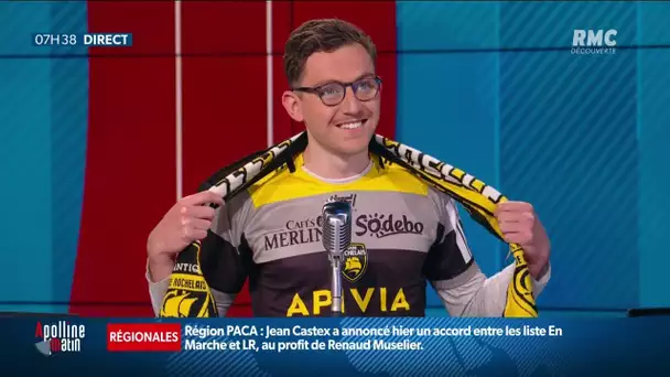 Rugby: la joie de Quentin Vinet après la qualification de La Rochelle en finale de Champions Cup