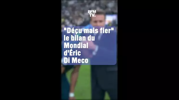 "Déçu mais fier": Le bilan du Mondial d'Éric Di Meco