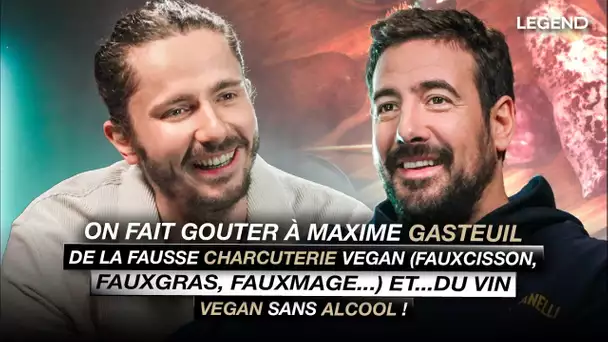 ON FAIT GOUTER À MAXIME GASTEUIL DE LA FAUSSE CHARCUTERIE VEGAN ET...  DU VIN VEGAN SANS ALCOOL !