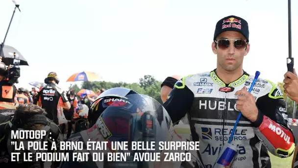 MotoGP: "La pole à Brno était une belle surprise et le podium fait du bien" avoue Zarco