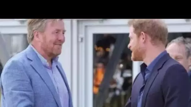 A quoi ressemble le snobisme !' Le prince Harry serre la main du roi des Pays-Bas lors de la réunion