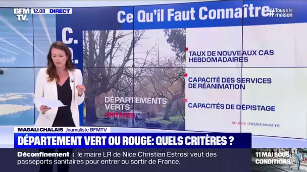 Département vert ou rouge: quels sont les critères?