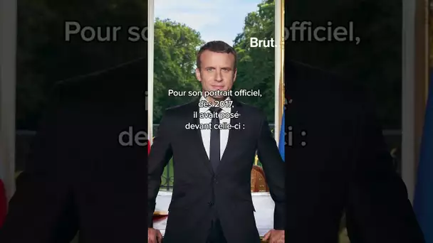 Mais c'est quoi ce truc doré à côté d'Emmanuel Macron ? 🤔