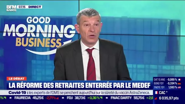 Le débat: La réforme des retraites enterrée par le Medef