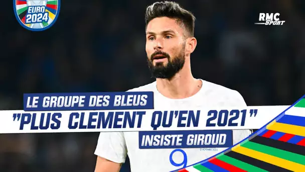 Euro 2024: "Un groupe pas mal plus clément qu'en 2021" remarque Giroud