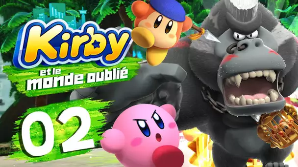 KIRBY ET LE MONDE OUBLIE EPISODE 2 : ON AFFRONTE LE PREMIER BOSS ! NINTENDO SWITCH CO-OP FR