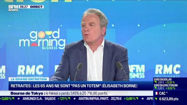 François Hommeril (CFE-CGC) : Retraites, les 65 ans ne sont "pas un totem" pour Élisabeth Borne