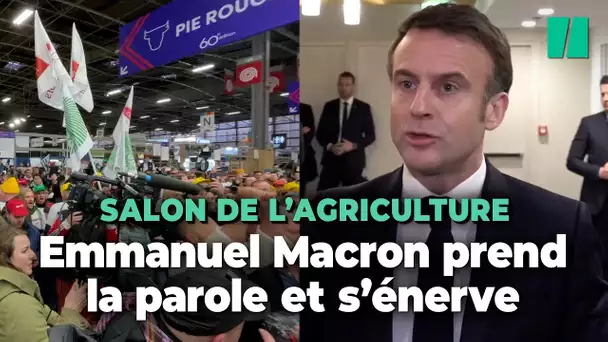 Au Salon de l’Agriculture marqué par des heurts, Emmanuel Macron appelle « au calme »
