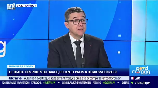Stéphane Raison (Haropa) : Le trafic des ports du Havre, Rouen et Paris a régressé en 2023
