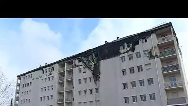 Images de l'immeuble au lendemain du sinistre