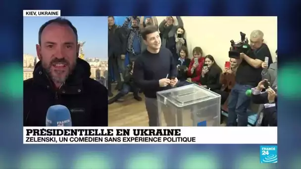 Présidentielle en Ukraine : Le comédien Zelenski vire en tête