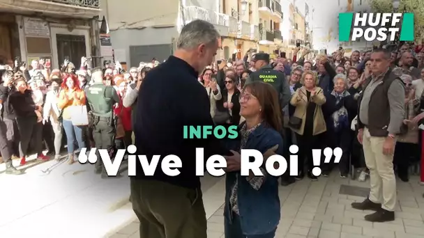 De retour dans les zones touchées par les inondations, le roi d’Espagne a eu un meilleur accueil