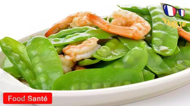 Sauté de crevettes et pois mange-tout