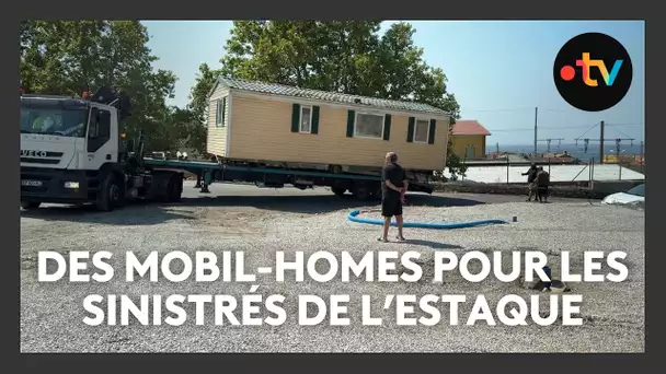 Incendie de l'Estaque : un mois après, les habitants sinistrés s’installent dans des mobil-homes.