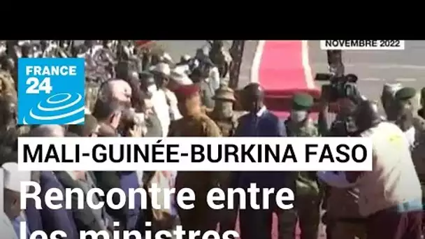 Rencontre entre les chefs de la diplomatie du Mali, de la Guinée et du Burkina, à Ouagadougou