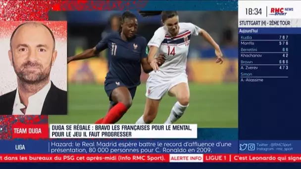 Duga sur les Bleues : 'Il va falloir beaucoup progresser pour être championnes du monde'