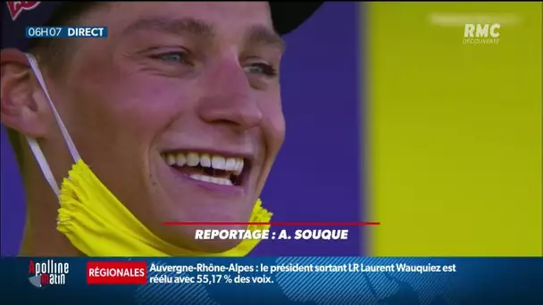 Tour de France: Mathieu van der Poel, petit-fils de Poulidor, prend le maillot jaune