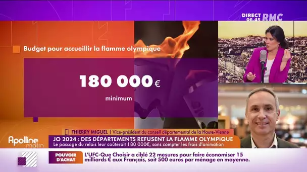 Miguel : "Une journée de passage de la flamme olympique coûte 180 000 euros"