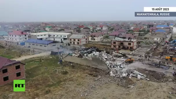 Explosion d'une station-service au Daghestan : un drone filme les lieux de la catastrophe