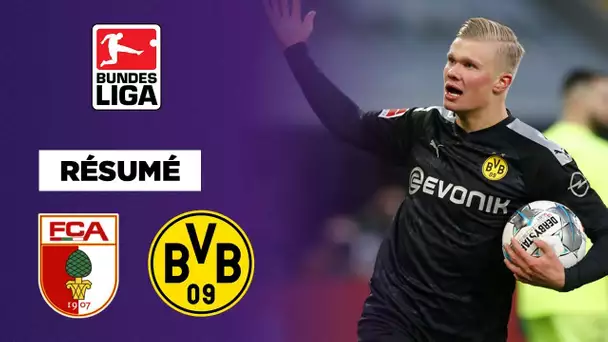 Résumé : D'un triplé fou, Haaland sauve le Borussia Dortmund contre Augsbourg