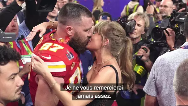 Super Bowl LVIII - Kelce remercie Taylor Swift et sa famille !