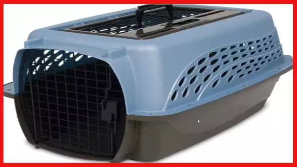 Petmate Two-Door Small Dog Kennel & Cat Kennel (Top Loading or Front Loading Pet Carrier