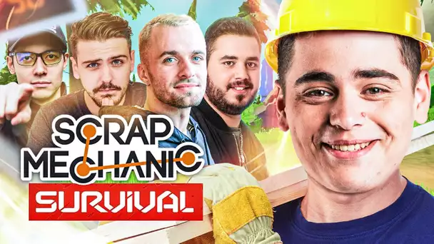 KAMEL LE CHEF SUR SCRAP MECHANIC ft. SQUEEZIE, JOYCA, DOIGBY & LOCKLEAR part. 1