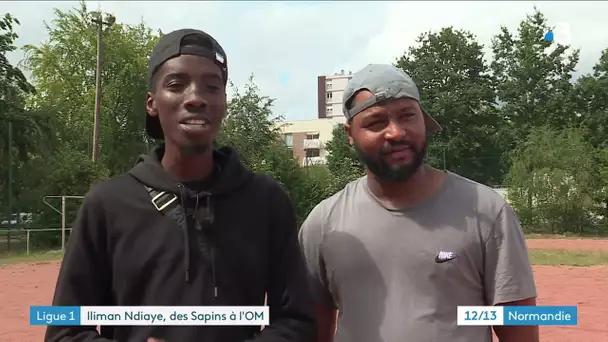 Le nouvel attaquant de l'OM, Iliman Ndiaye, fait la fierté du quartier des Sapins de Rouen