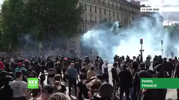 Tirs de gaz lacrymogènes et heurts avec la police lors du rassemblement à Paris