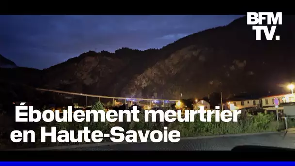 Deux morts après un éboulement sur la RN 205 en Haute-Savoie, deux autres personnes blessées
