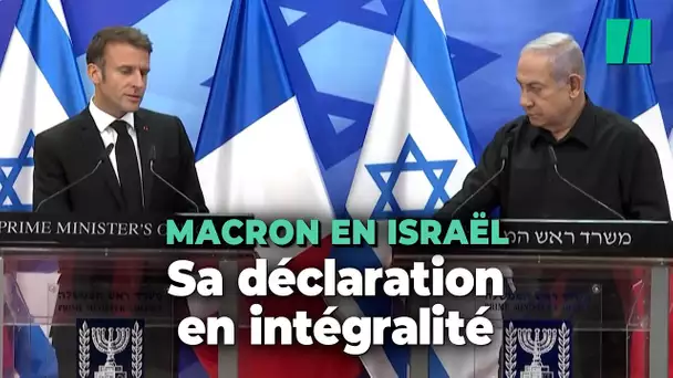 Terrorisme, soutien de la France, Etat palestinien... La déclaration de Macron avec Netanyahu